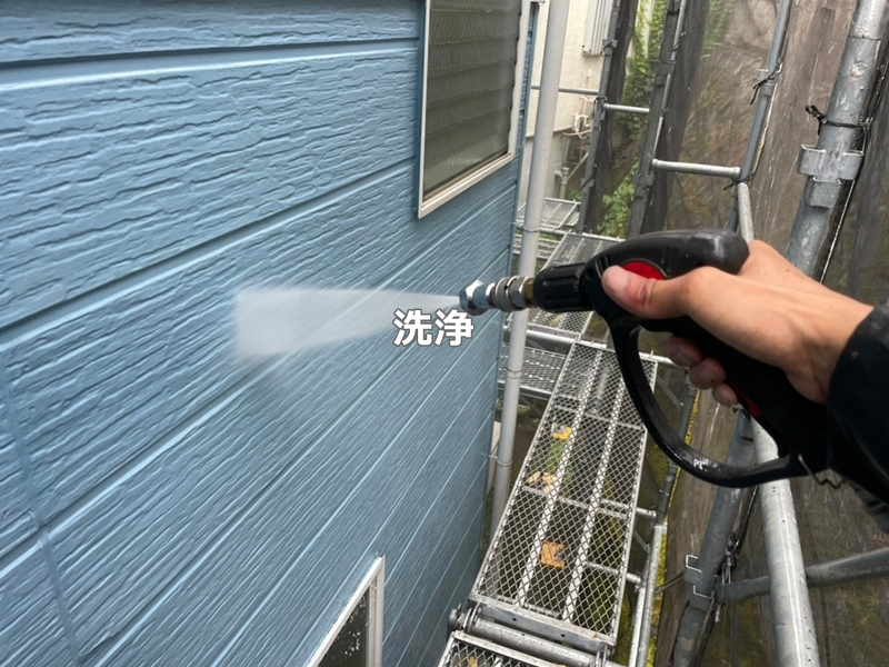 神奈川県川崎市多摩区サイディング外壁塗装　洗浄工事